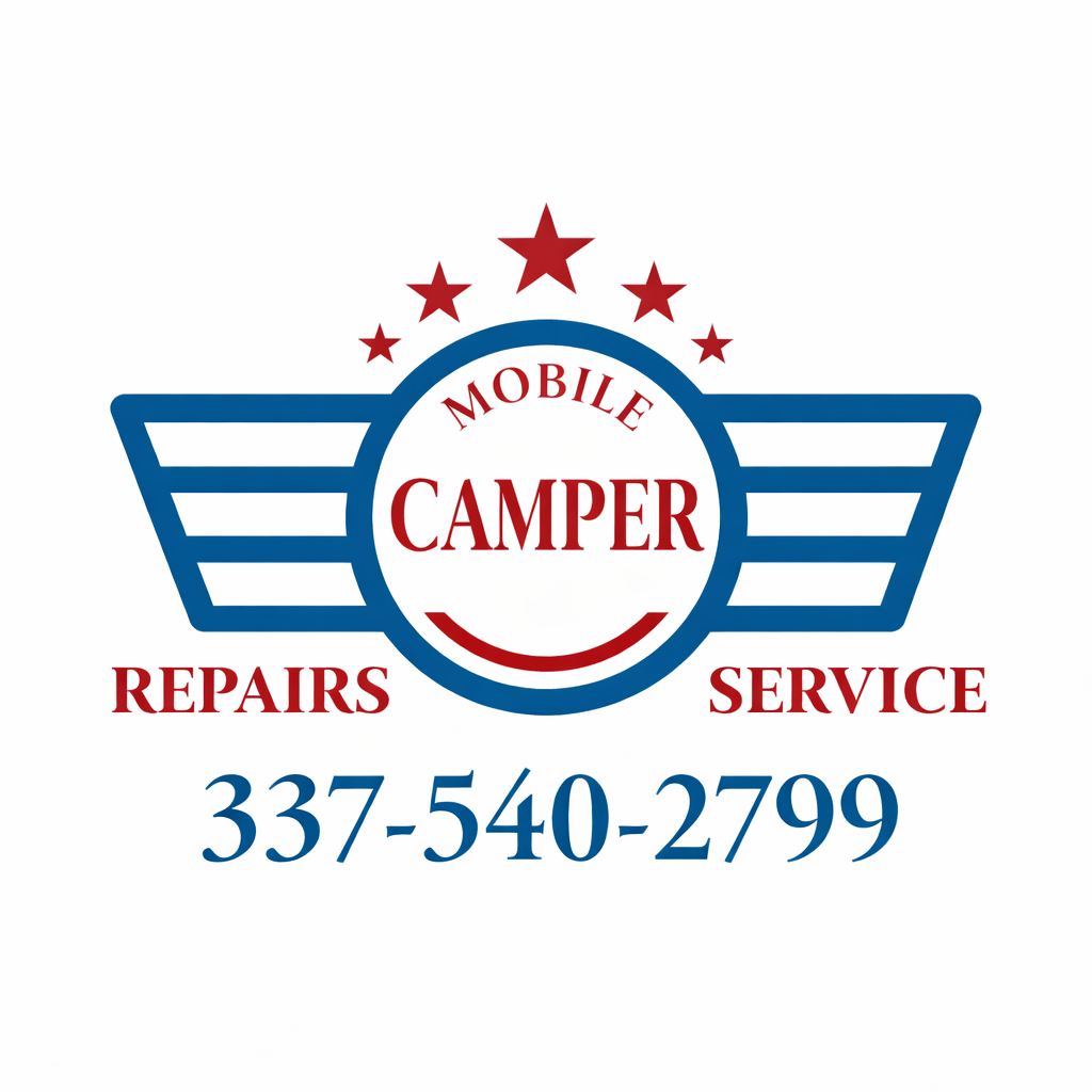 Mobile camper repair logo